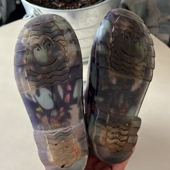 Western Chief‎ unicorn floral rain rubber boots with lights on heels - Picture 5 of 6